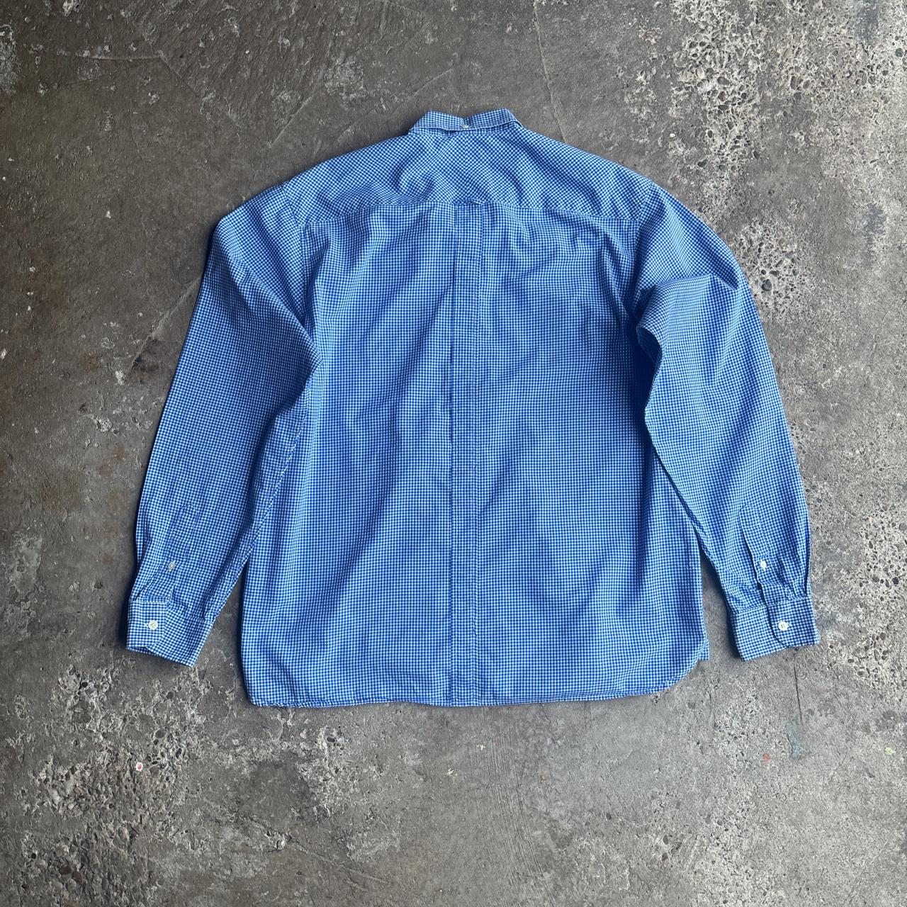 Blue Fred Perry Gingham Oxford Shirt - XL