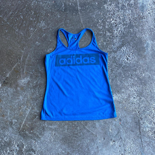 Blue Adidas Graphic Vest - M
