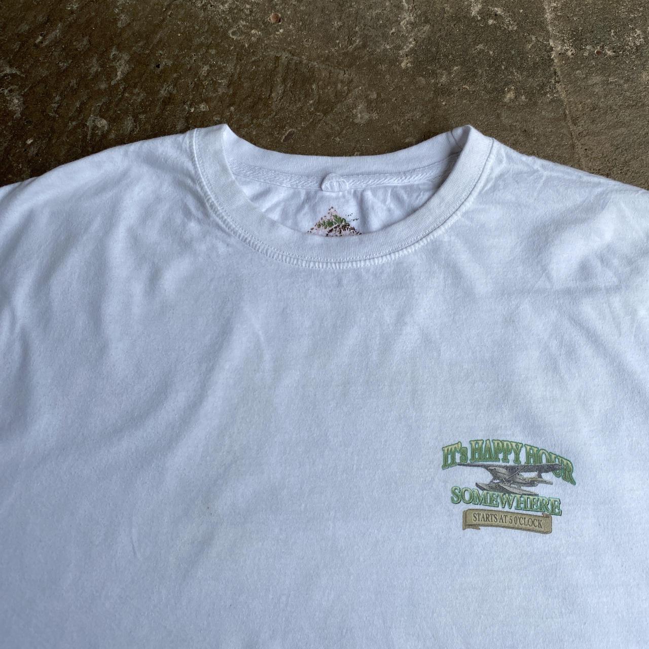 White Newport Blue ‘It’s Happy Hour Somewhere’ t-shirt - XL