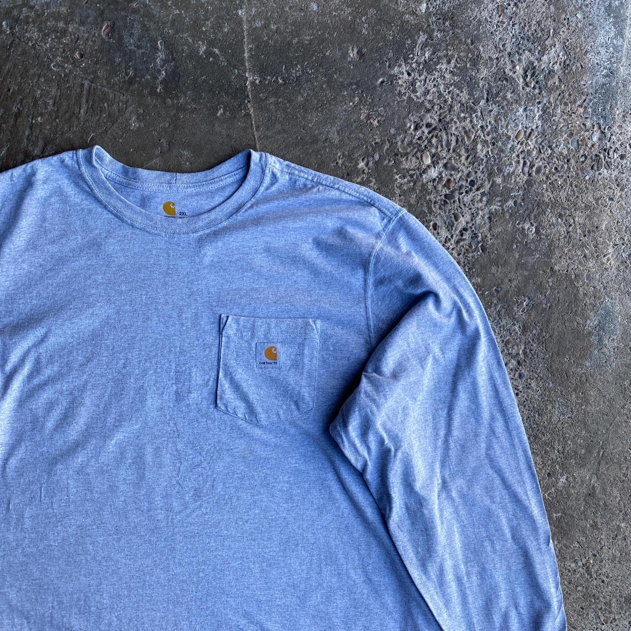 Classic Grey Carhartt Long Sleeve T-Shirt - 2XL