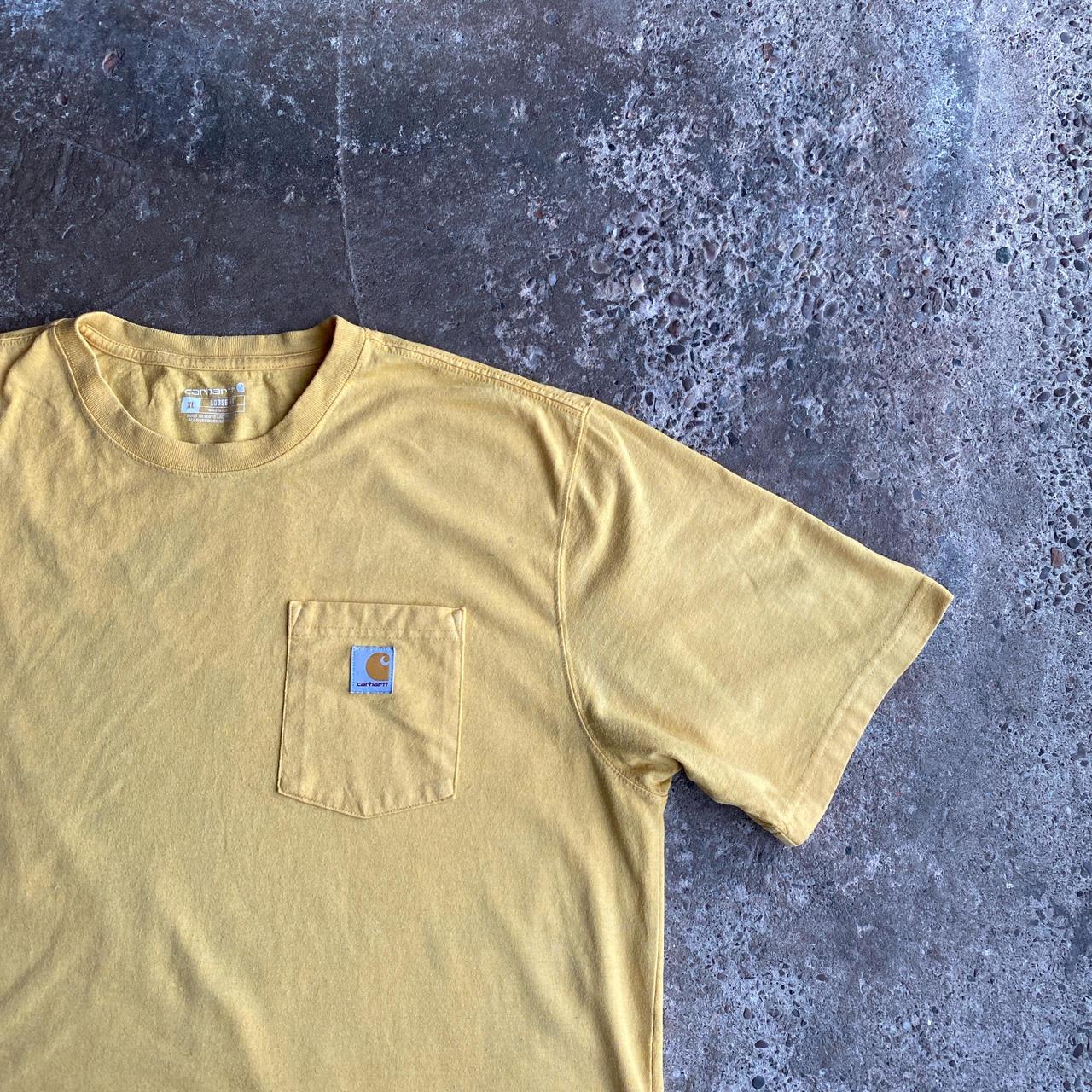 Yellow Single Pocket Carhartt T-Shirt - XL