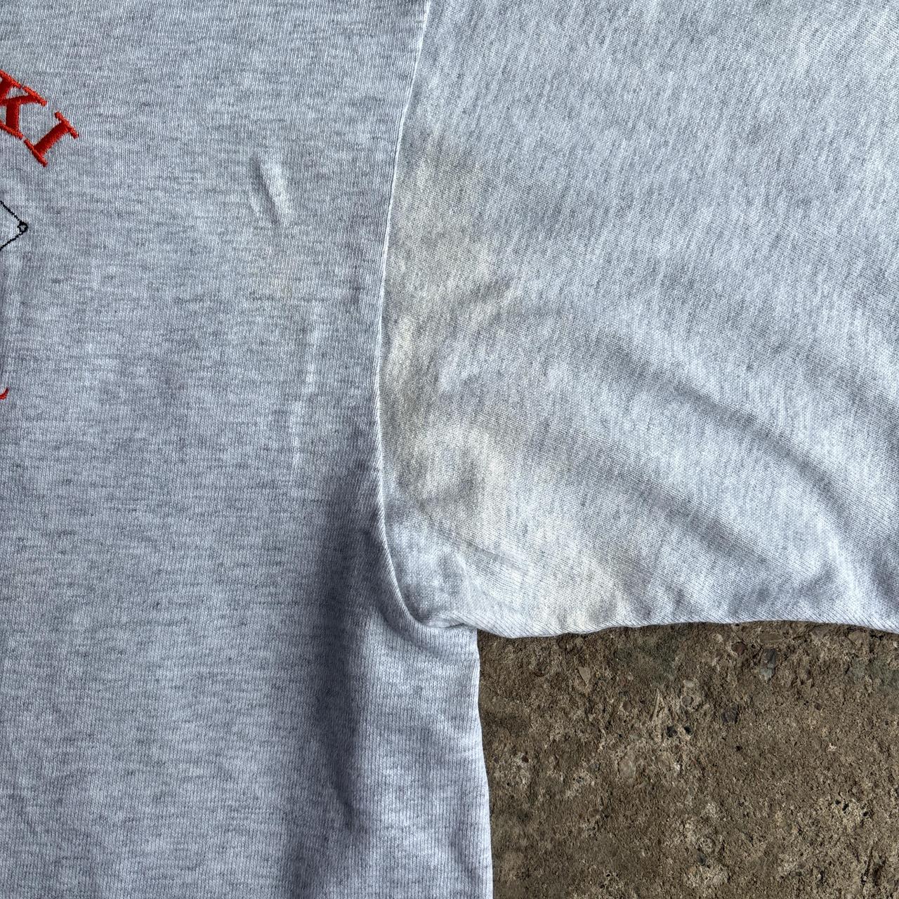 Grey Button Up Single Stitch T-Shirt - XL