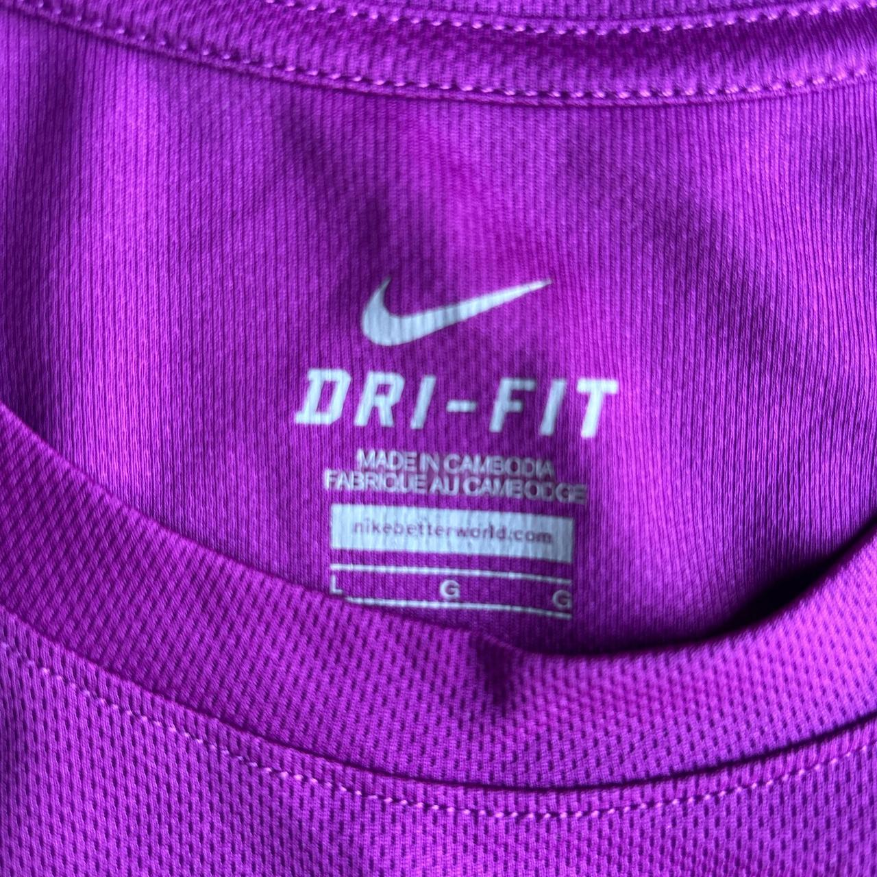 Purple Nike Running Dri-Fit T-Shirt