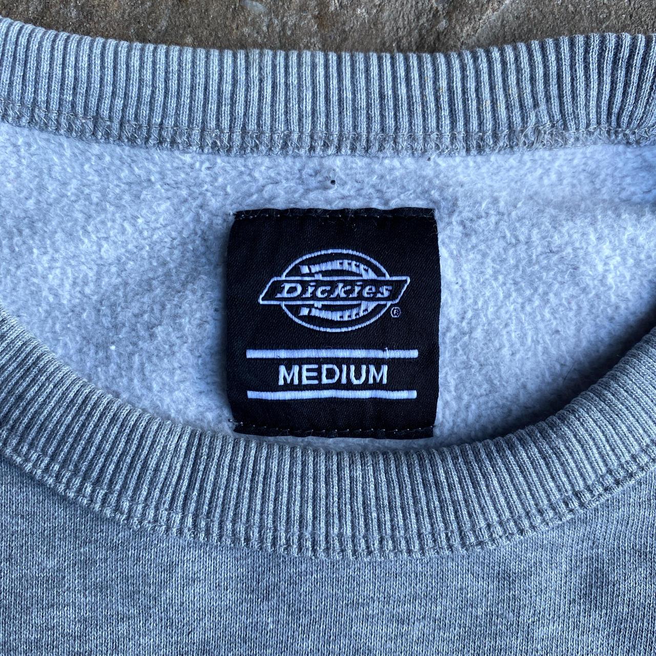 Grey Dickies Text Crewneck Sweatshirt - M