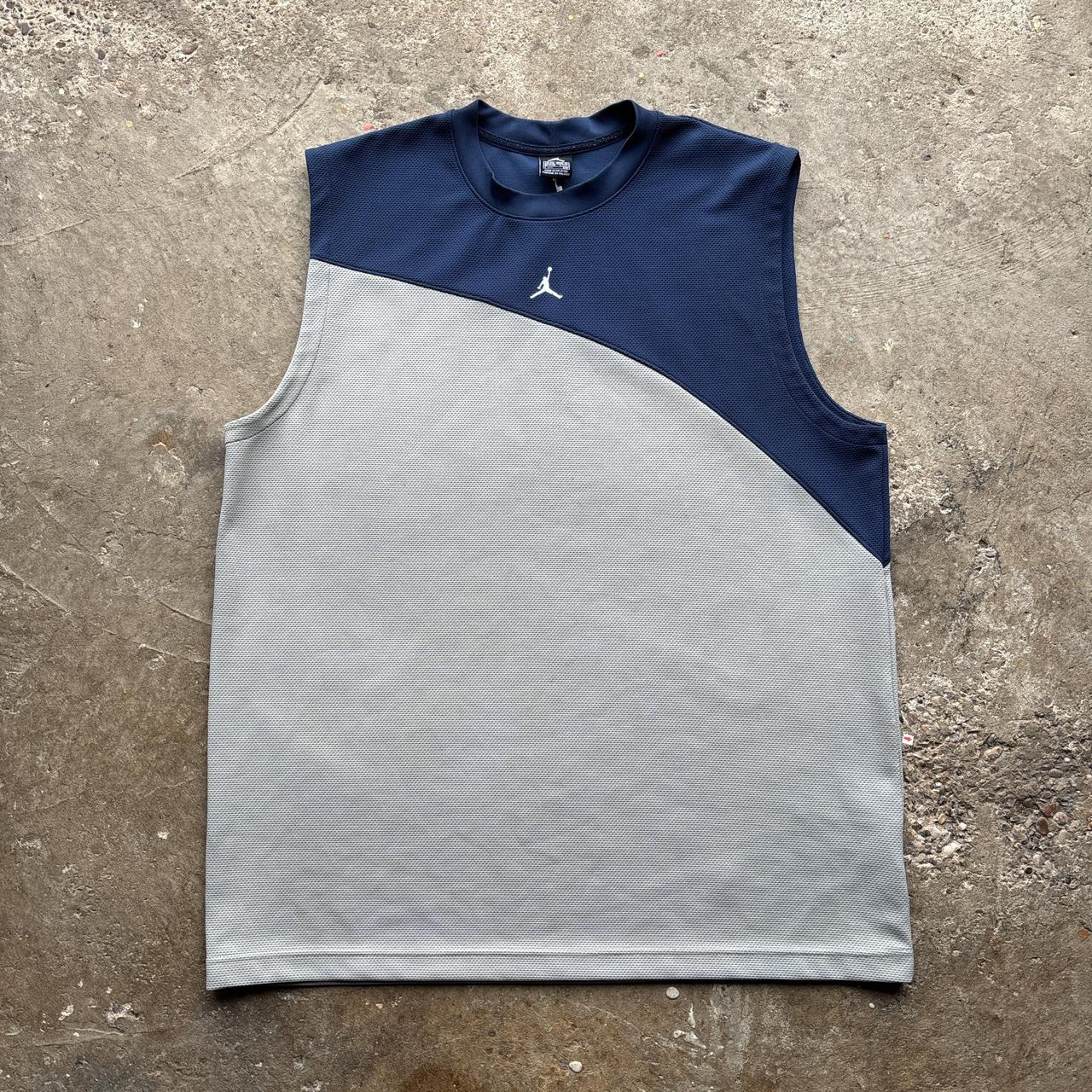 00s blue and grey Jordan activewear vest