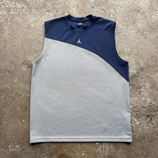 00s blue and grey Jordan activewear vest