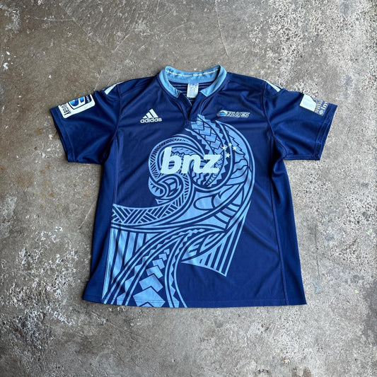 Adidas 2014 Auckland Blues Super Rugby Home Shirt
