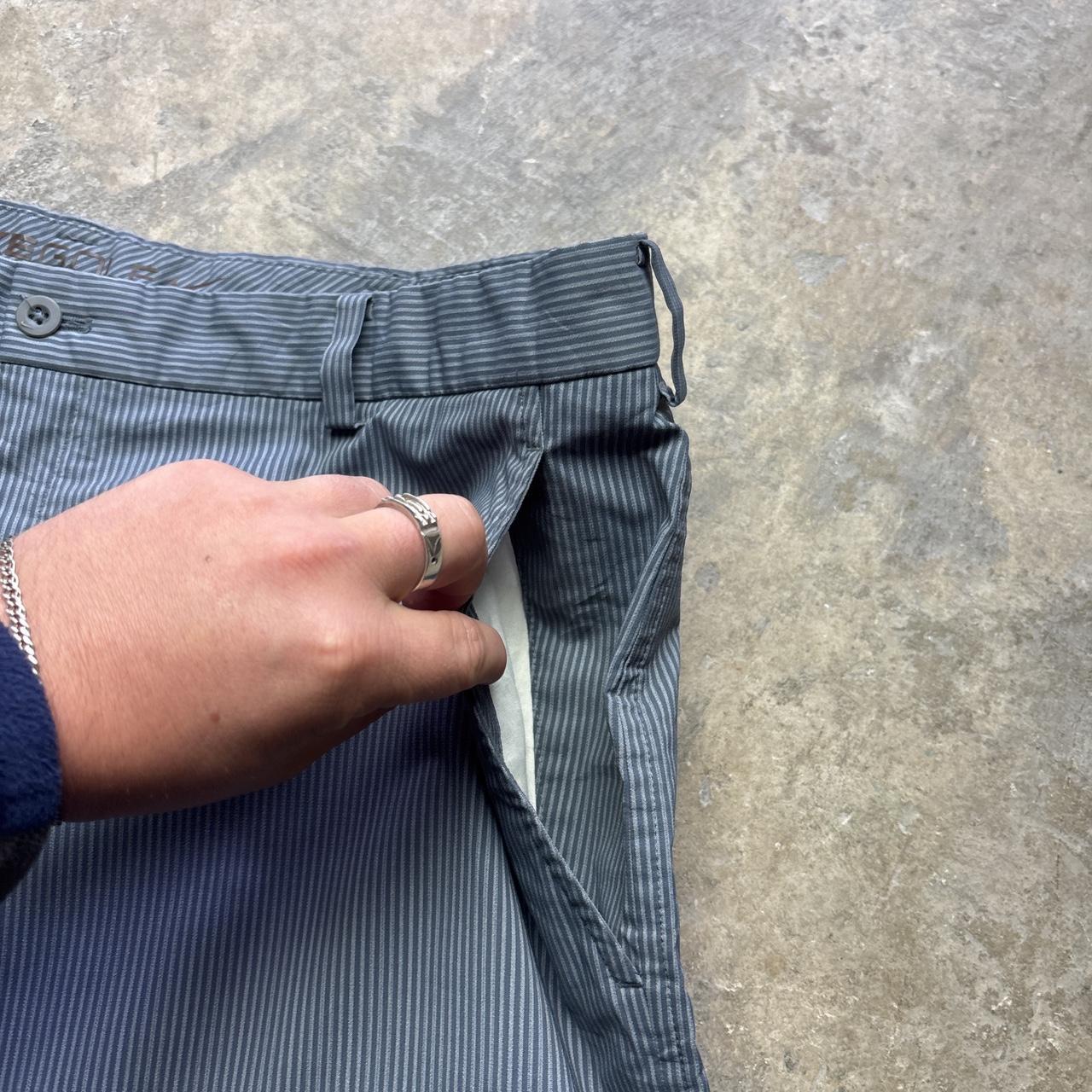 Grey Nike Golf striped shorts - W38