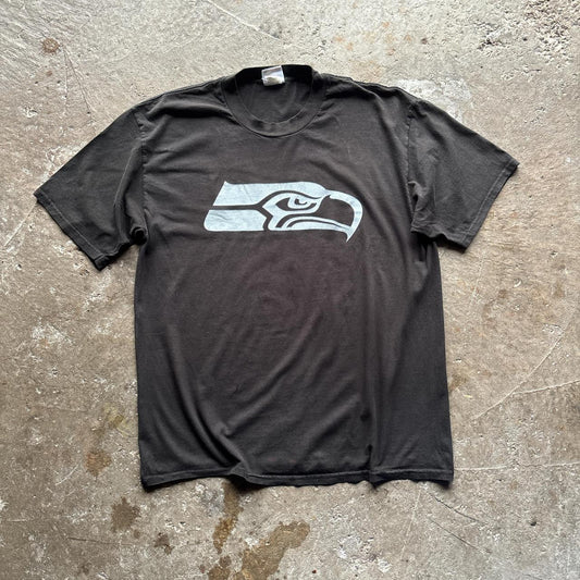 Vintage Black Seattle Seahawks NFL t-shirt - XL