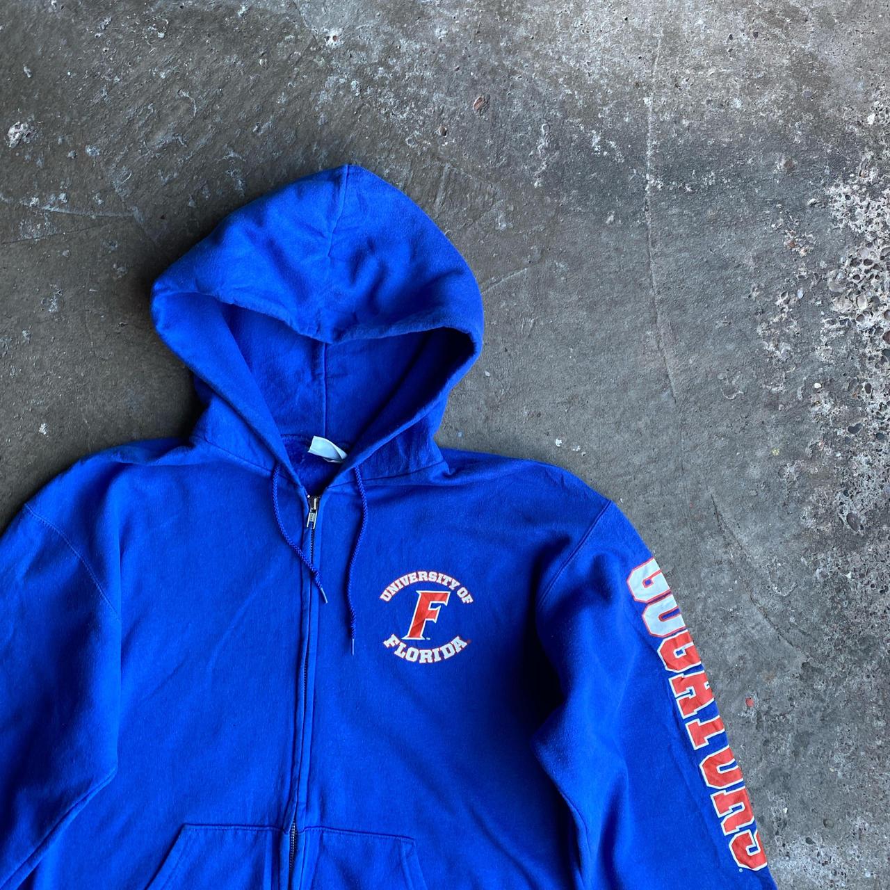 Blue Zip Up Champion University of Florida Hoodie  - M