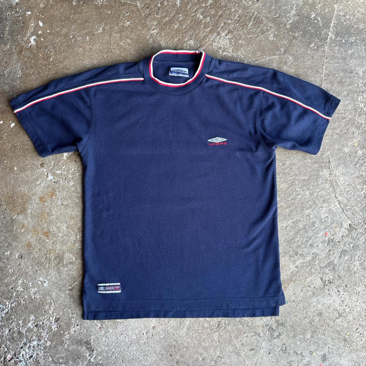 00s Navy Umbro cotton tee