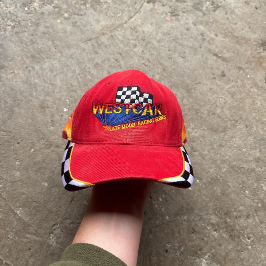00s Red Racing Cap - OS