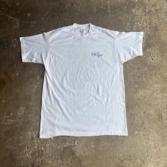 Vintage White Single Stitch ‘Vita Spa’ Graphic T-Shirt - XL