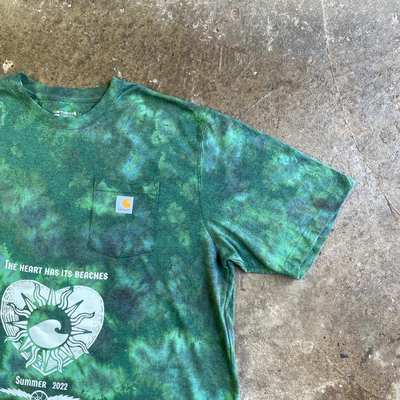 Green Tie Dye Carhartt Graphic - 2XL