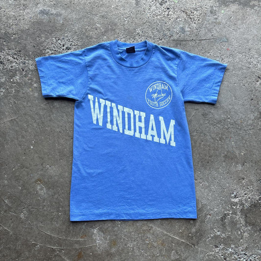 Blue ‘Windham’ graphic single stitch t-shirt - S