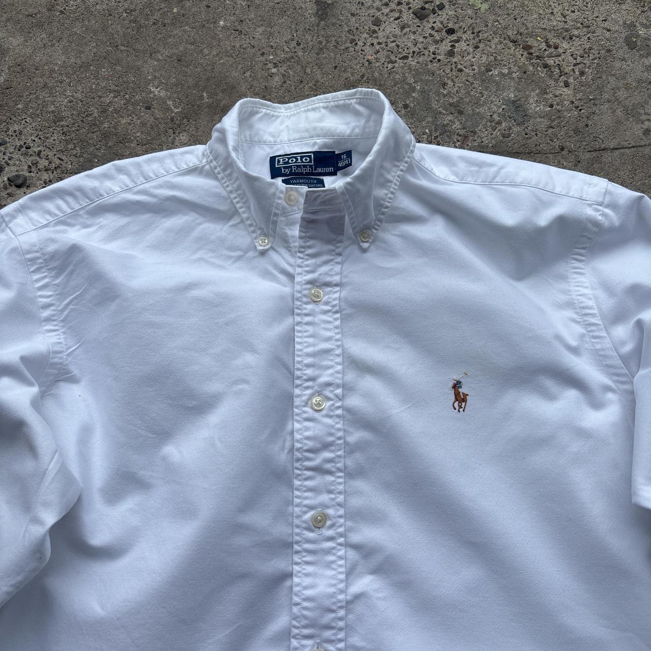 Vintage white Polo Ralph Lauren shirt - XL