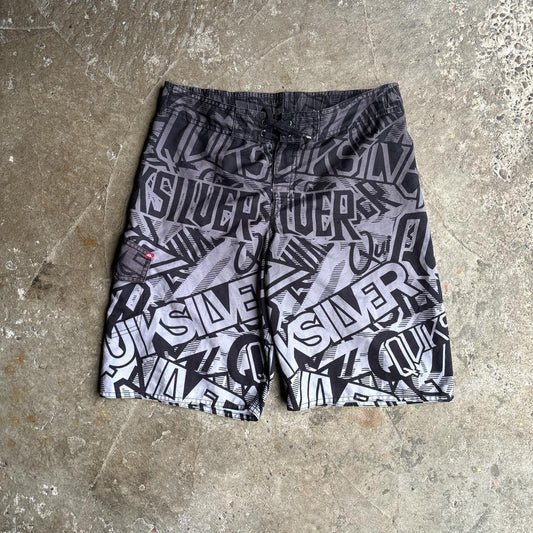 Black & Grey Quiksilver Board Shorts