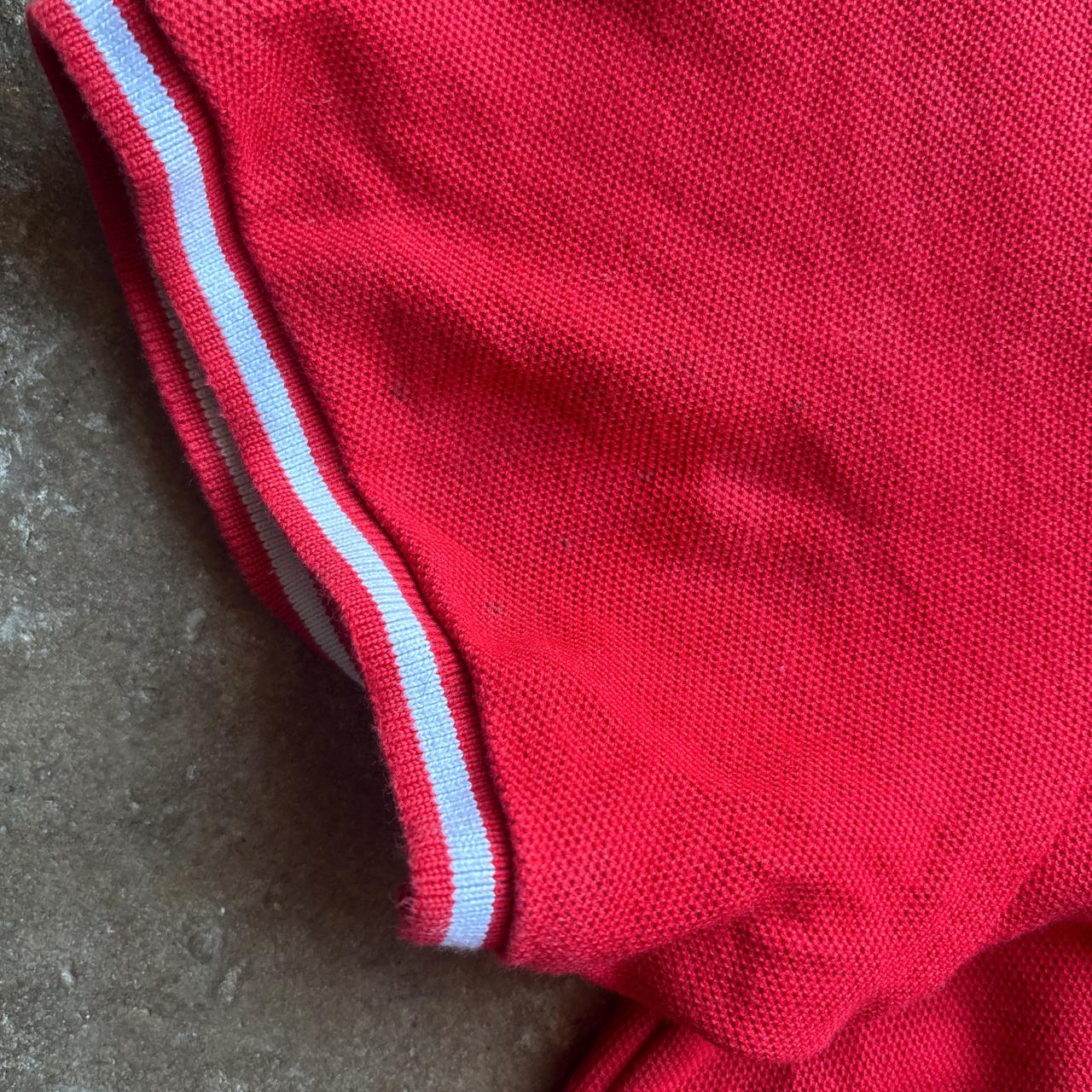 Red Nike Cotton Polo Shirt