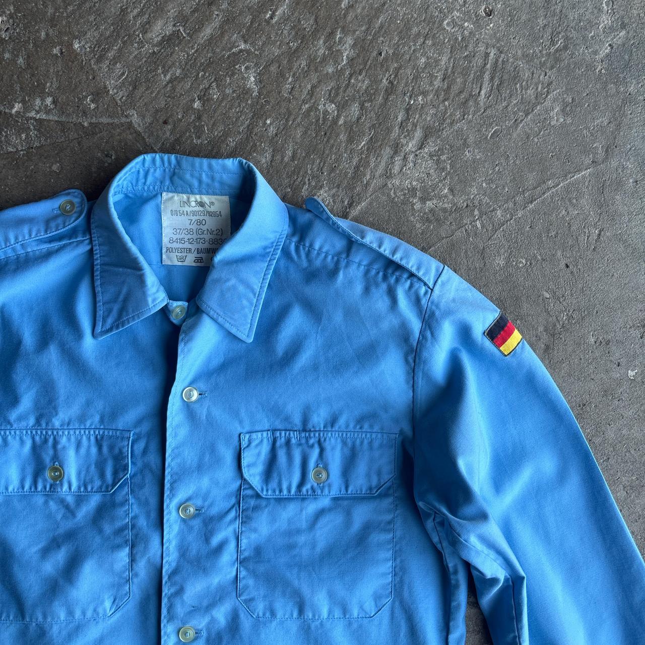 Blue Vintage German Army Shirt