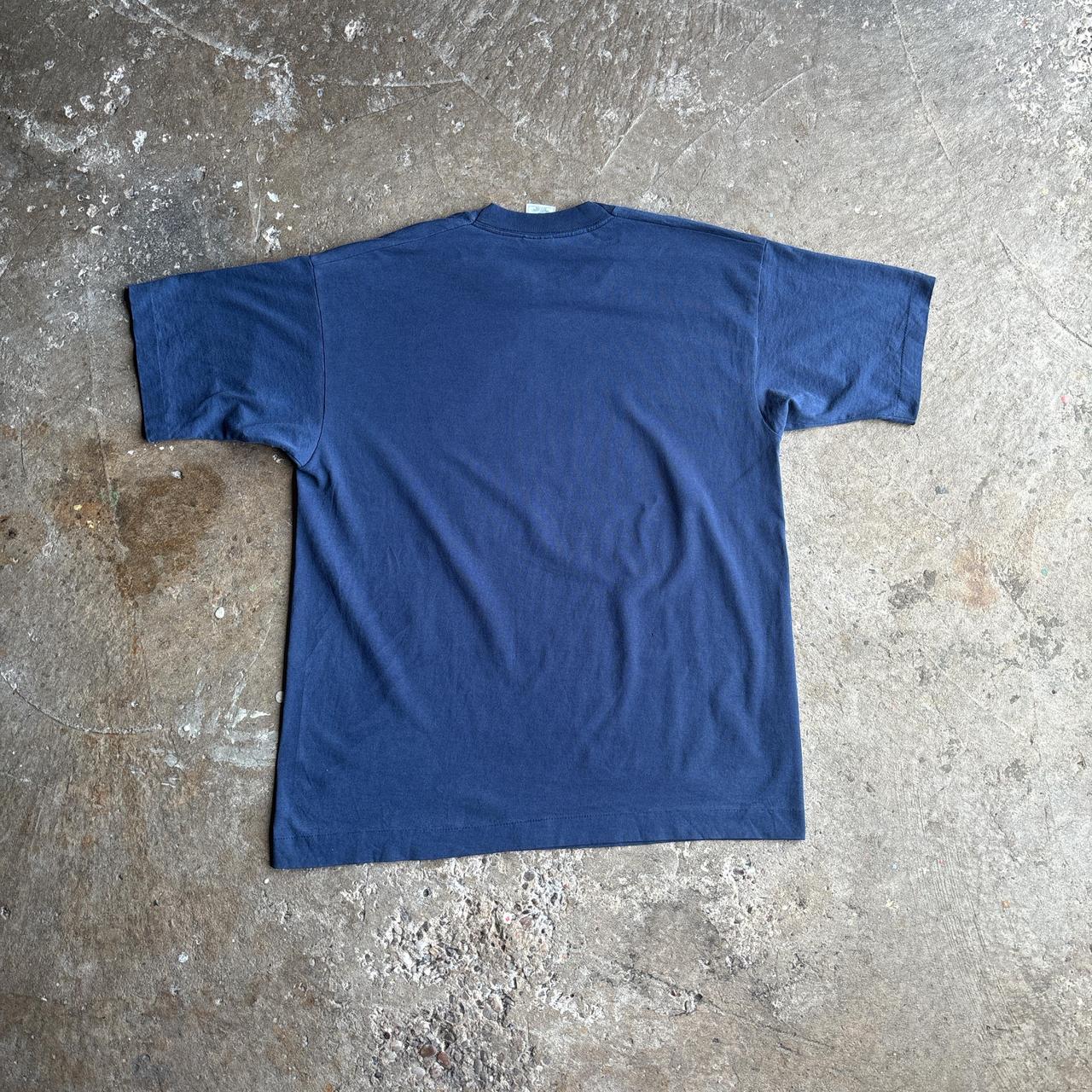 Navy Single Stitch Graphic Texas T-Shirt