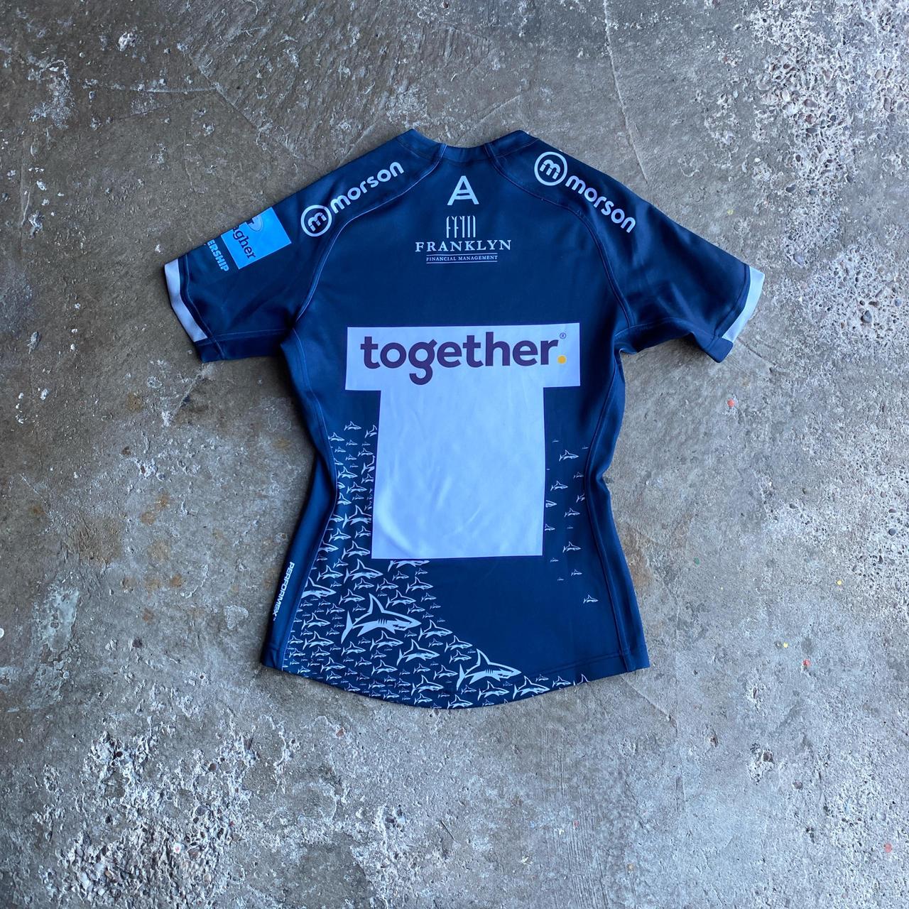Navy Sale Sharks Samurai Rugby Shirt - M
