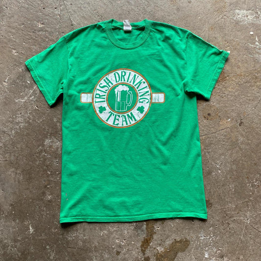 Green Irish Drinking Team graphic tee - M