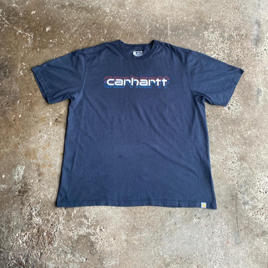 Navy Carhartt Graphic T-Shirt - XL