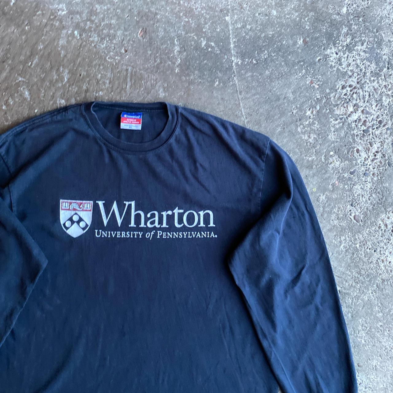Navy University of Pennsylvania Long Sleeve Champion T-Shirt - XL