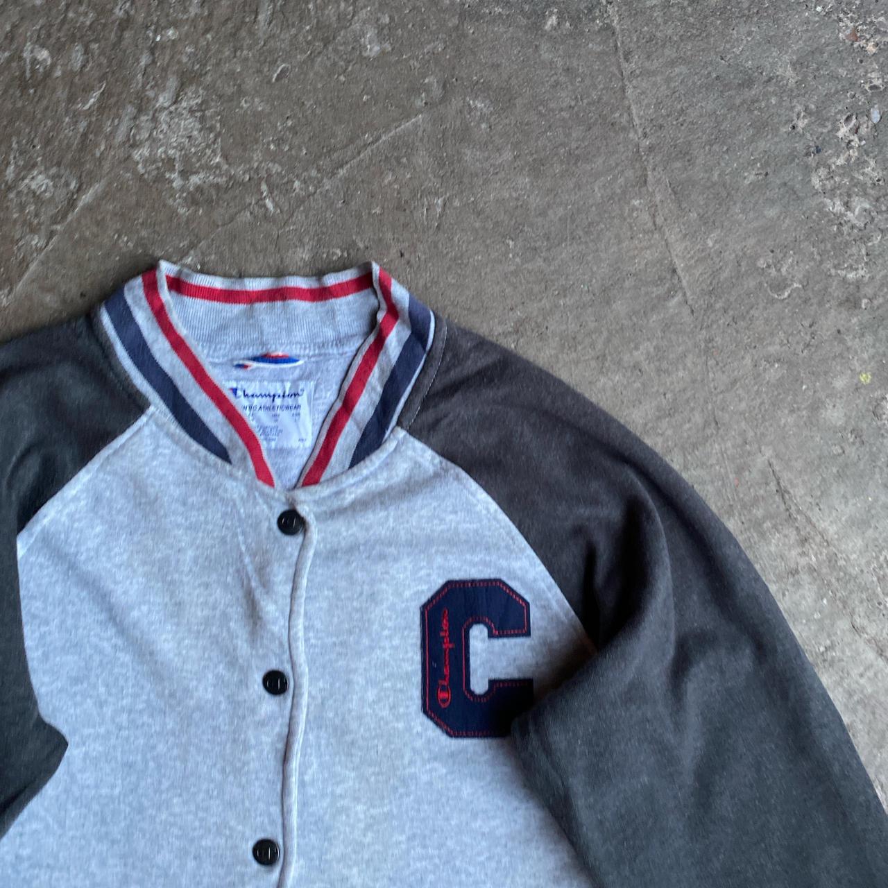 Grey Champion Varsity Jacket - S