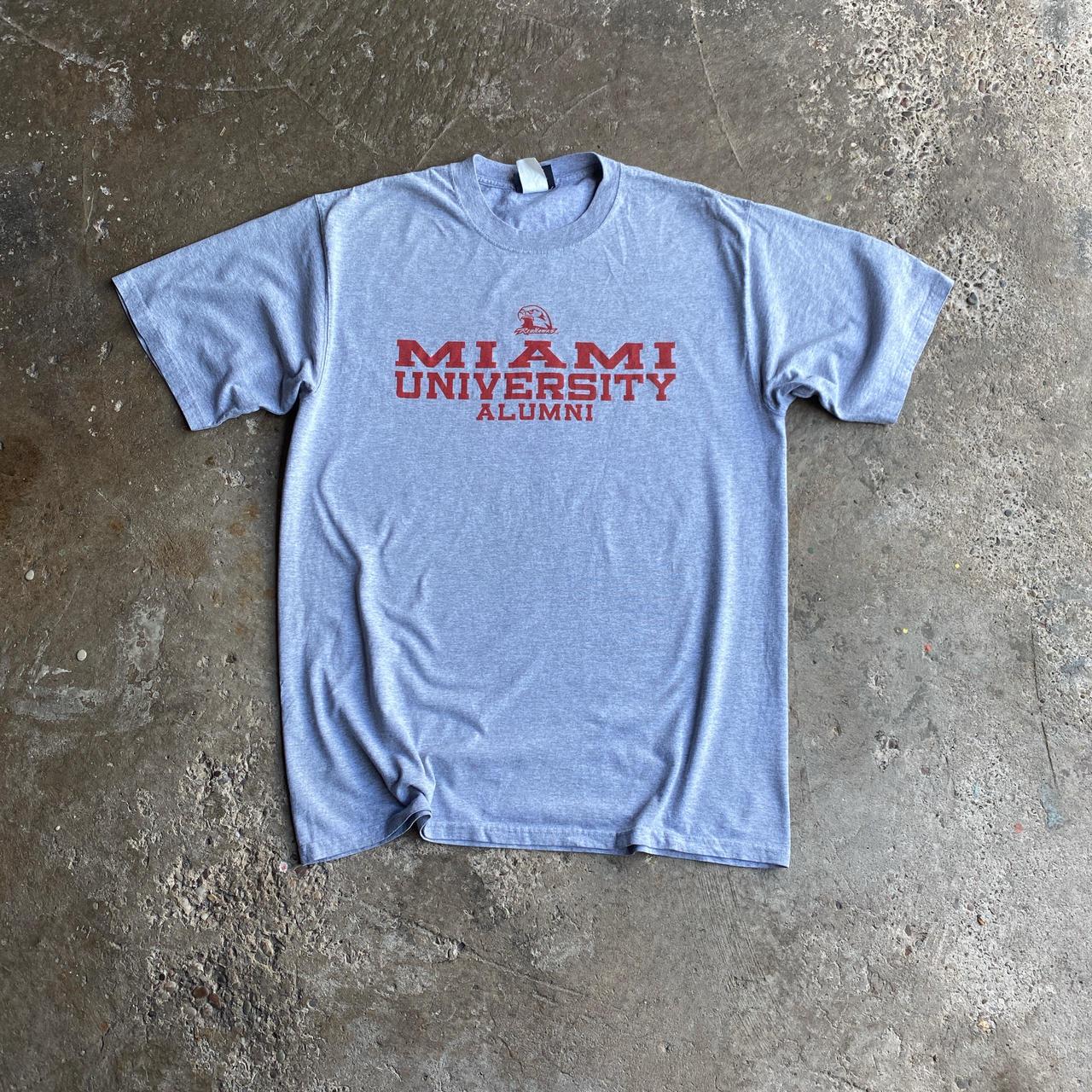 Grey Jansport Miami University Graphic T-Shirt - XL