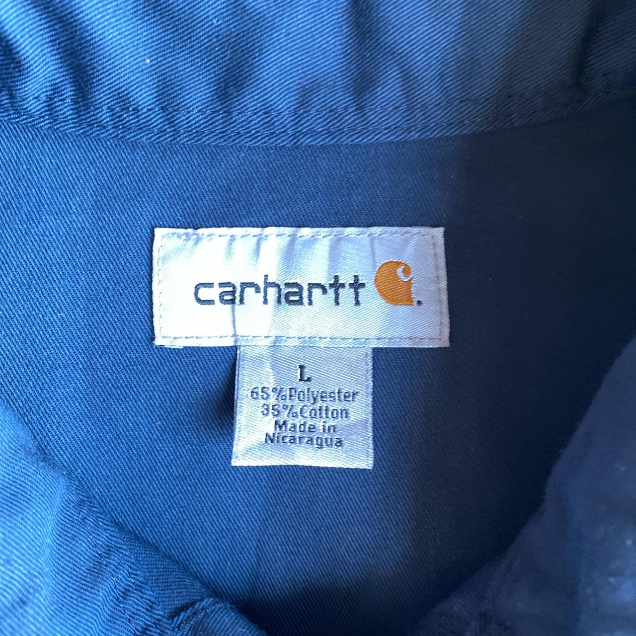 Navy Carhartt Workwear Short Sleeve Shirt - L