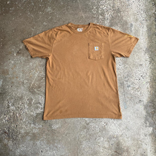 Brown Carhartt Single Pocket Graphic T-Shirt - M