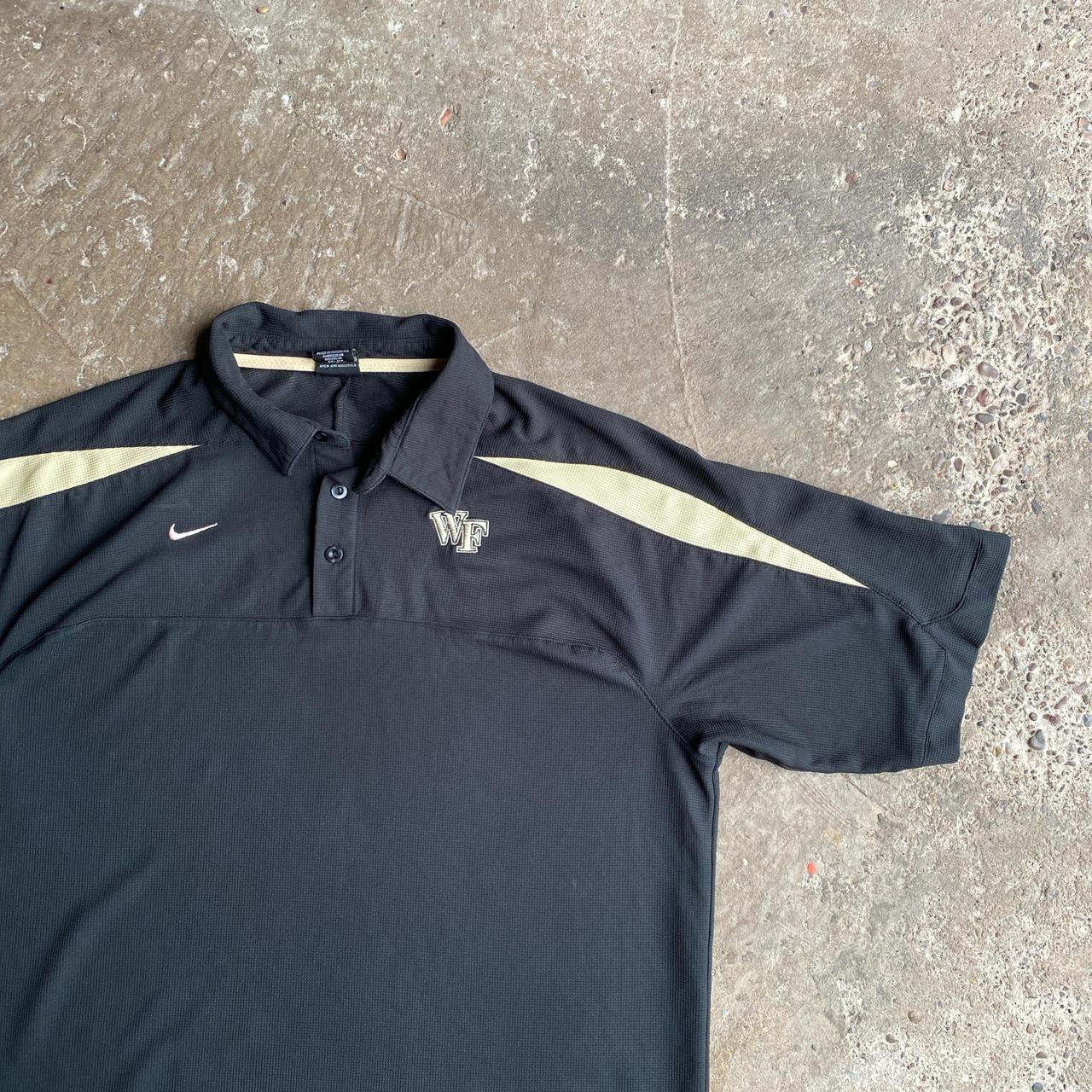 Black ‘90s Nike Polo Shirt - L
