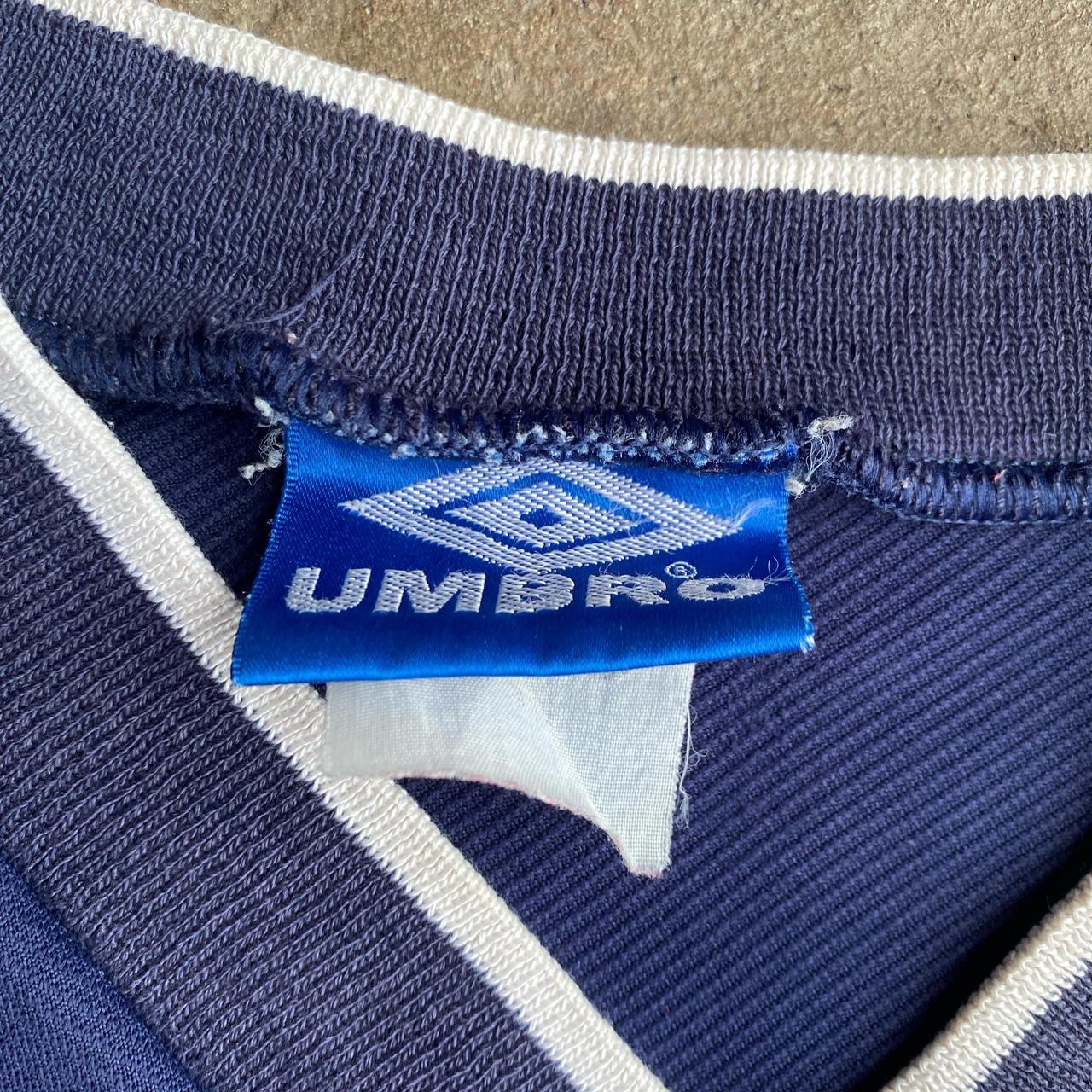 Navy & White Vintage Umbro Sportswear T-Shirt - M