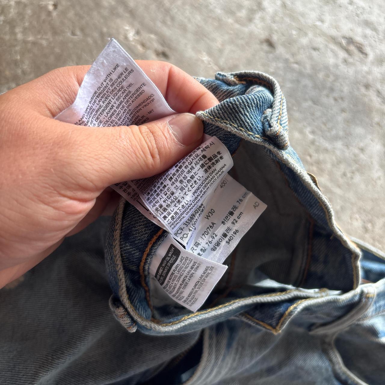 Distressed Levi’s blue denim Jorts - W30