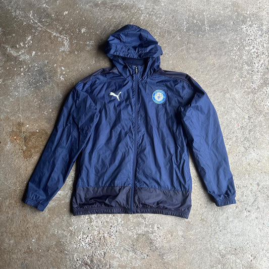 Navy Puma Hooded Stockport County Football Jacket - L