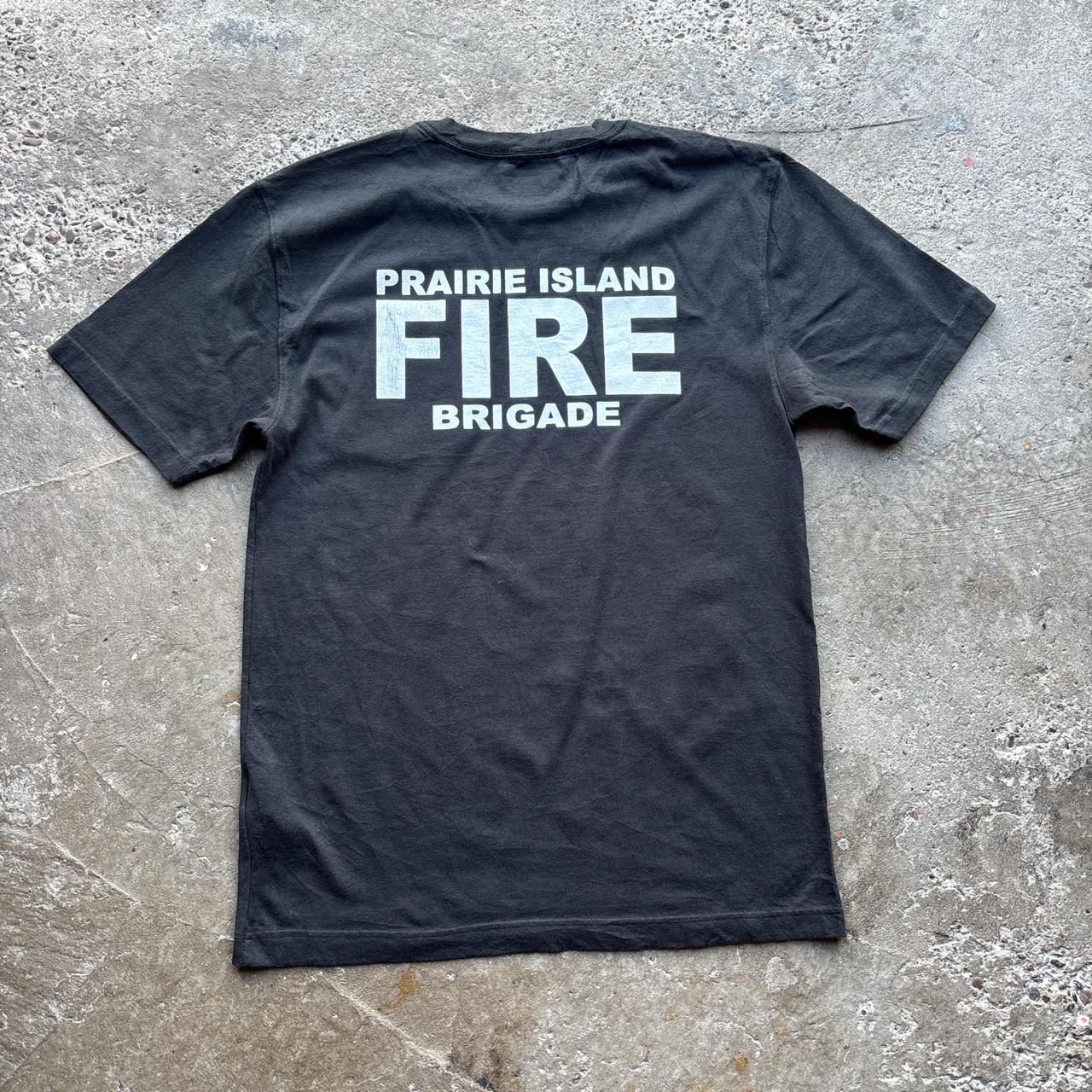 Black Carhartt t-shirt with Prairie Island Fire Brigade graphics - S