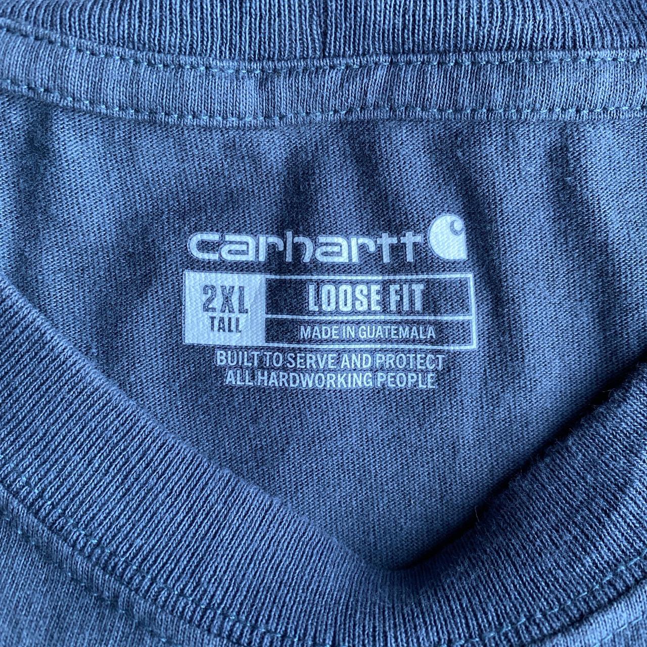 Blue Carhartt Single Pocket T-Shirt - 2XL