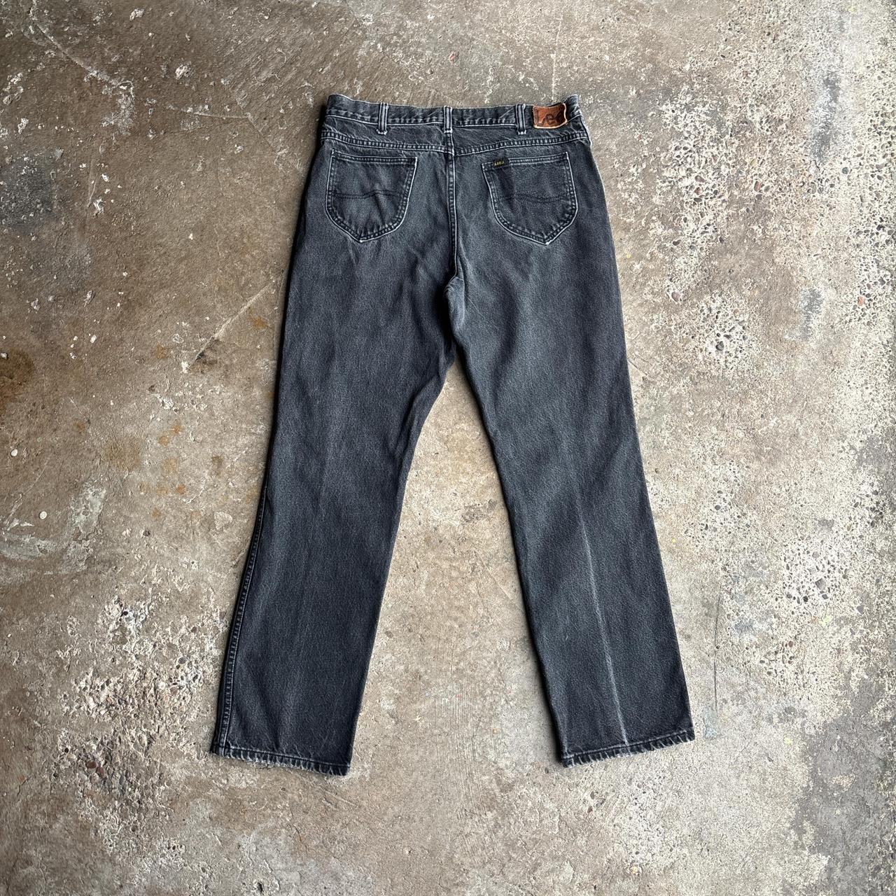 Black Washed Denim Lee Jeans - W36