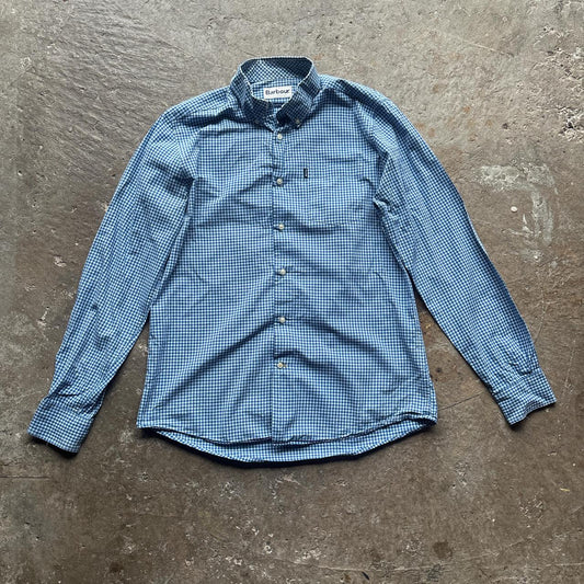 Blue gingham Barbour Shirt - M