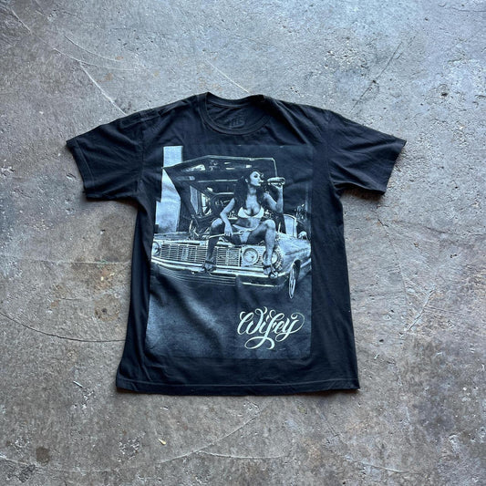 Wifey’ Vintage Black T shirt with Y2K style print