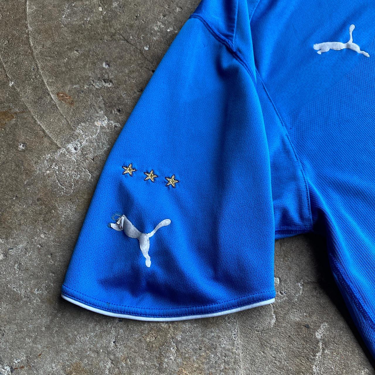 Vintage Blue Puma Italy 2003/04 Football Shirt - 2XL