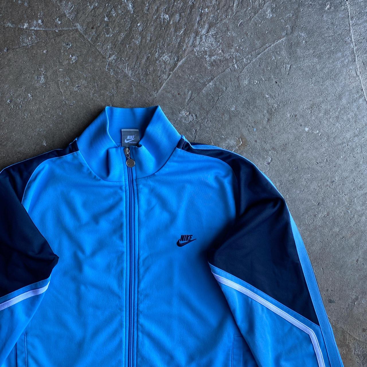 Blue & Navy Nike Tracksuit Top - M