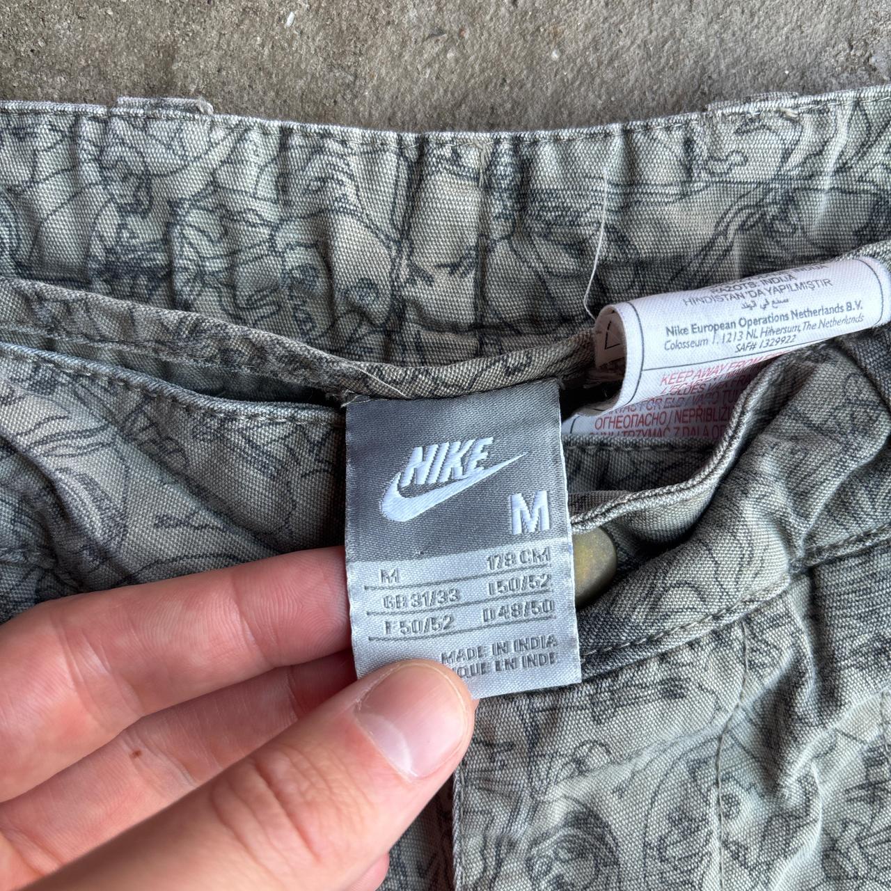 Green Nike Graphic Y2K Combat Shorts