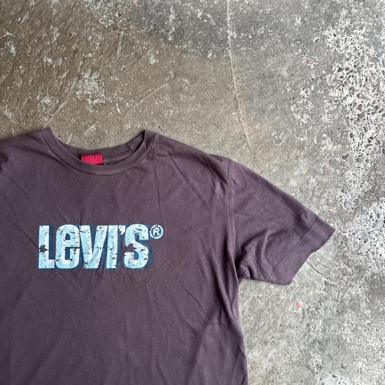 Brown Levi’s Text Graphic T-Shirt - L