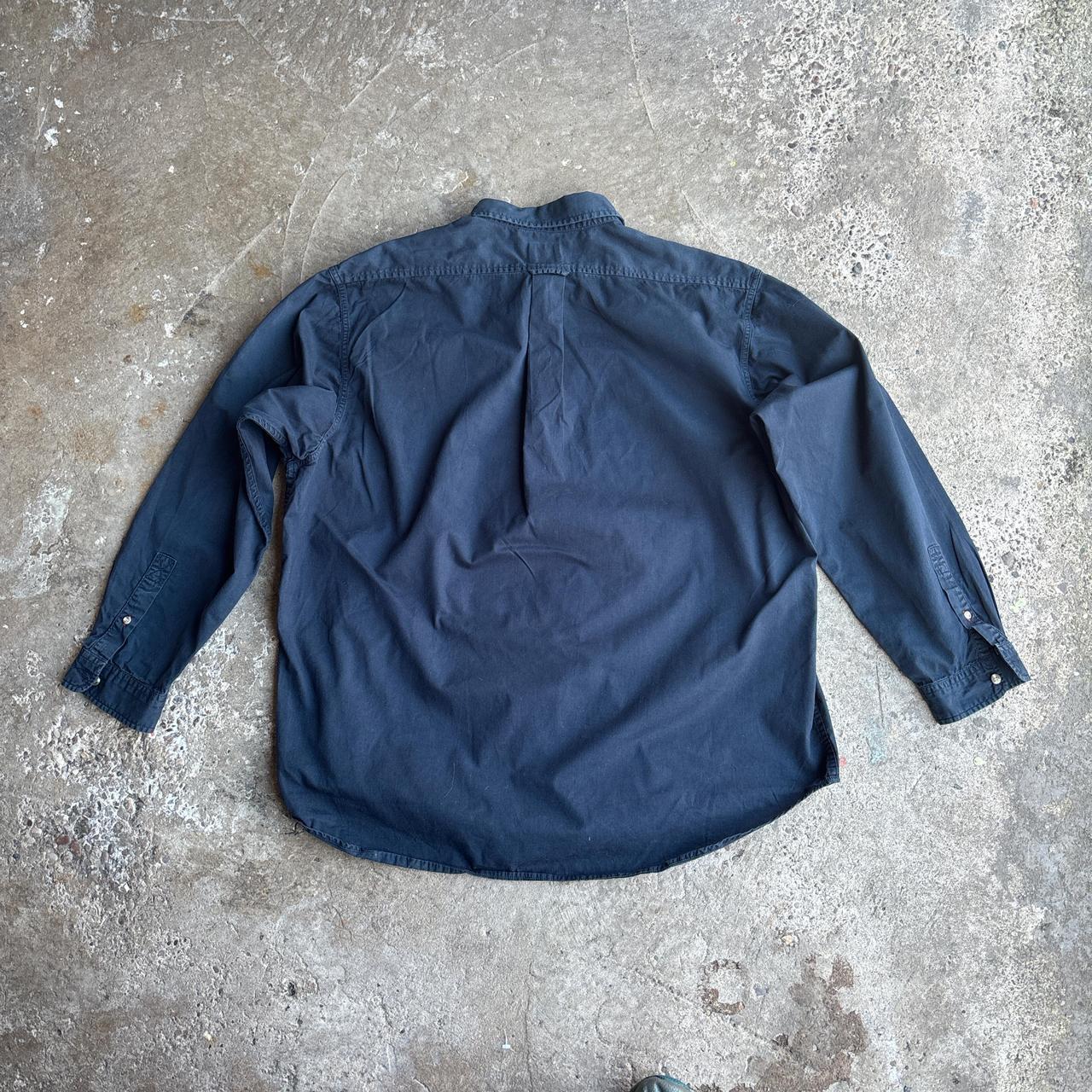 Navy Manchester United Smart Long Sleeve Shirt