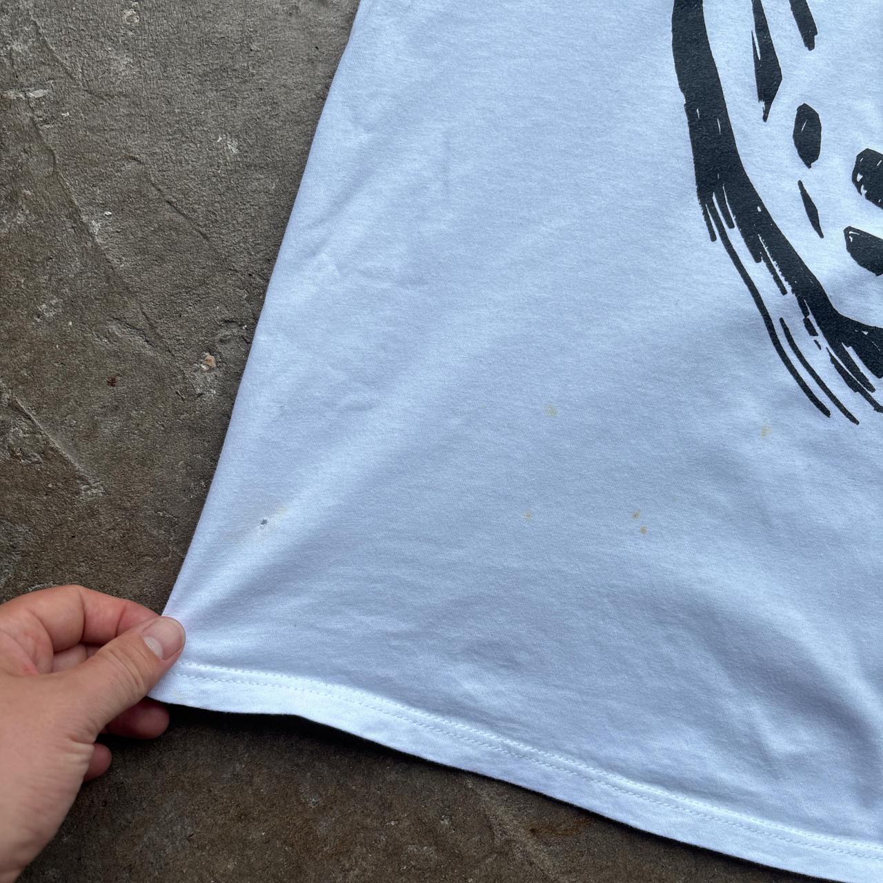 90s White San Jose Sharks NHL graphic tee - L