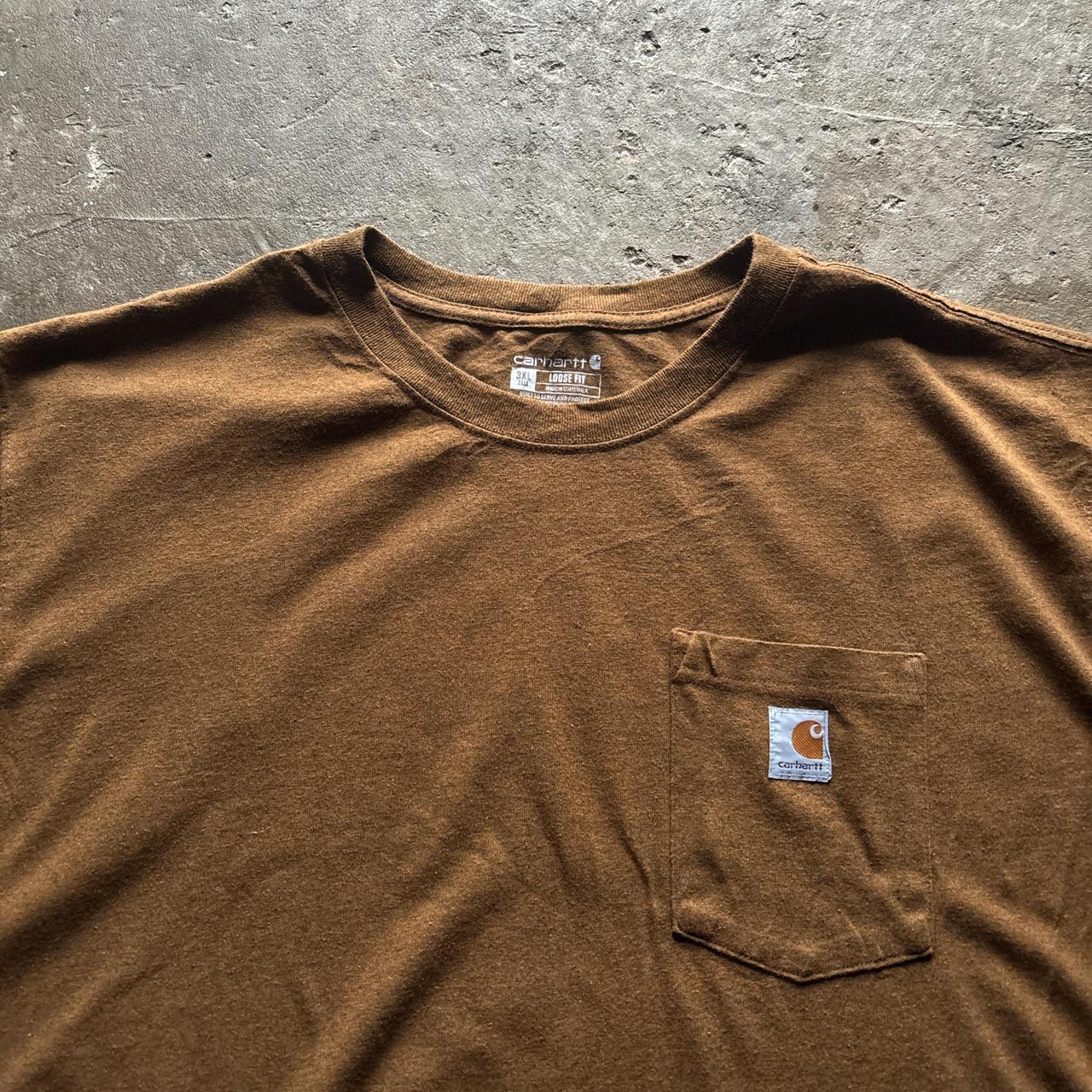 Gold / brown Carhartt t-shirt - XXL