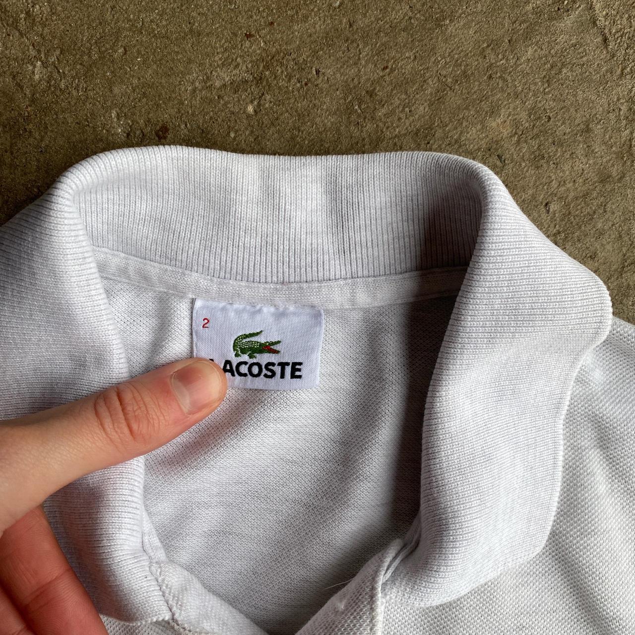 Classic Grey Lacoste Polo Shirt - XS