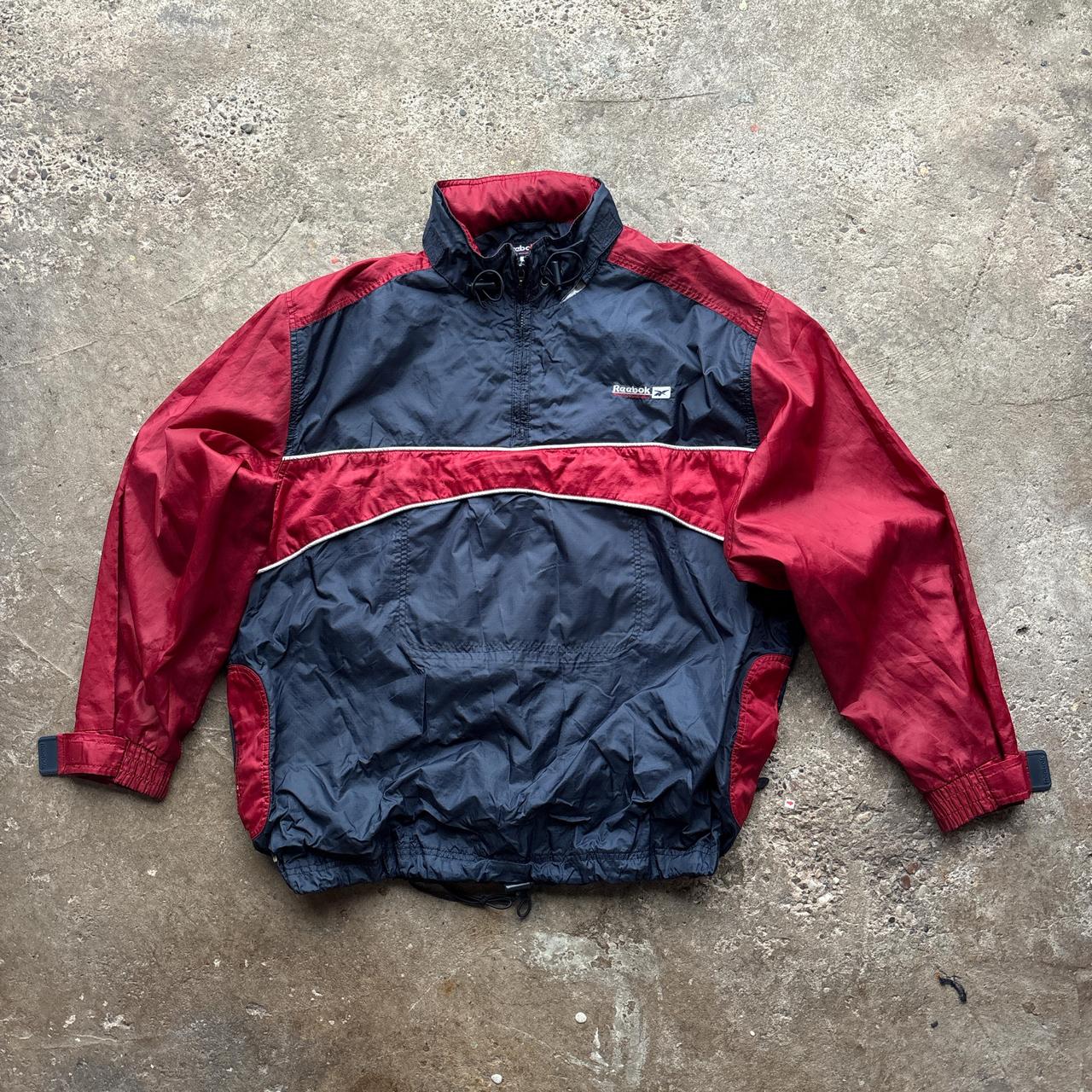 Vintage Red and navy Reebok windbreaker